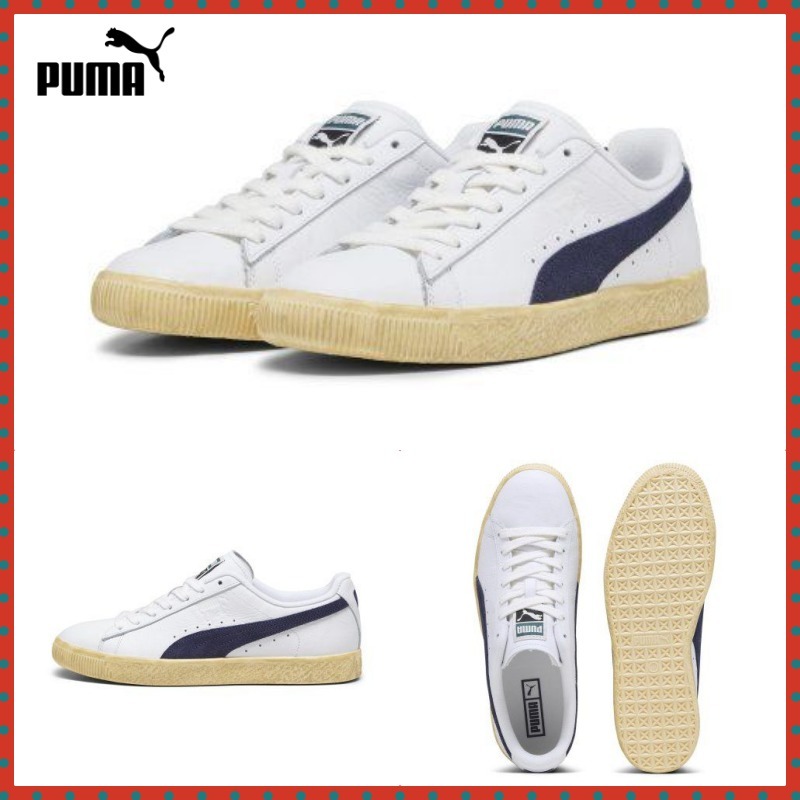 スニーカー PUMA Clyde Vintage White Navy 39468701