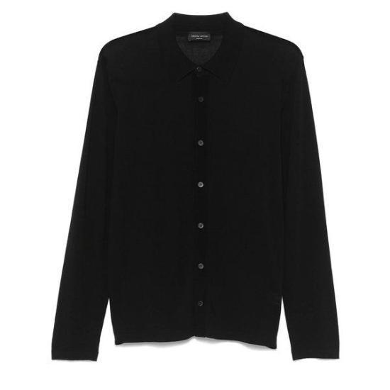 シャツ ROBERTO COLLINA Men Long Tops RB10005 RB1009 Black