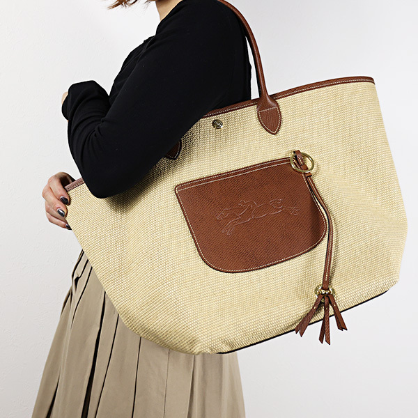 LONGCHAMP かごバッグ Le Panier Pliage トートバッグ 10308HGK