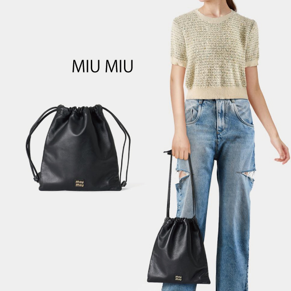 【MIU MIU】logo patch pouch ロゴパッチポーチ
