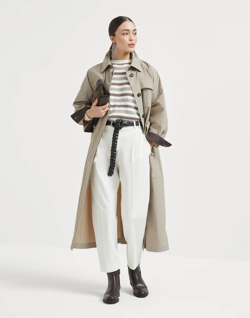 Brunello Cucinelli《モニーレ付きトレンチ風コート》DHL 直営店