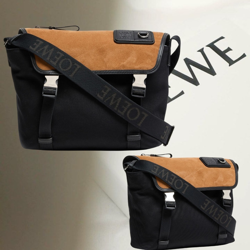 【洗練さと機能性】LOEWE ミディアムメッセンジャーバッグ