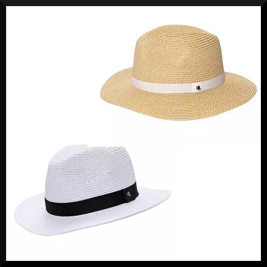 ストローハット RALPH LAUREN Classic Packable Fedora