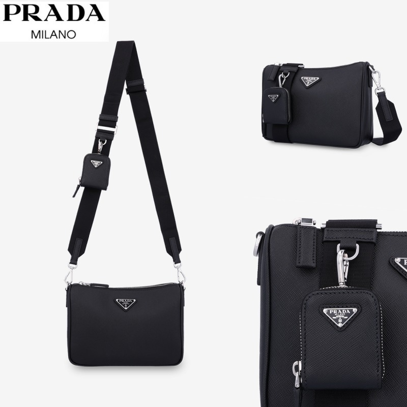 ★PRADA★2025 SS 新作★ サフィアーノレザーショルダーバッグ