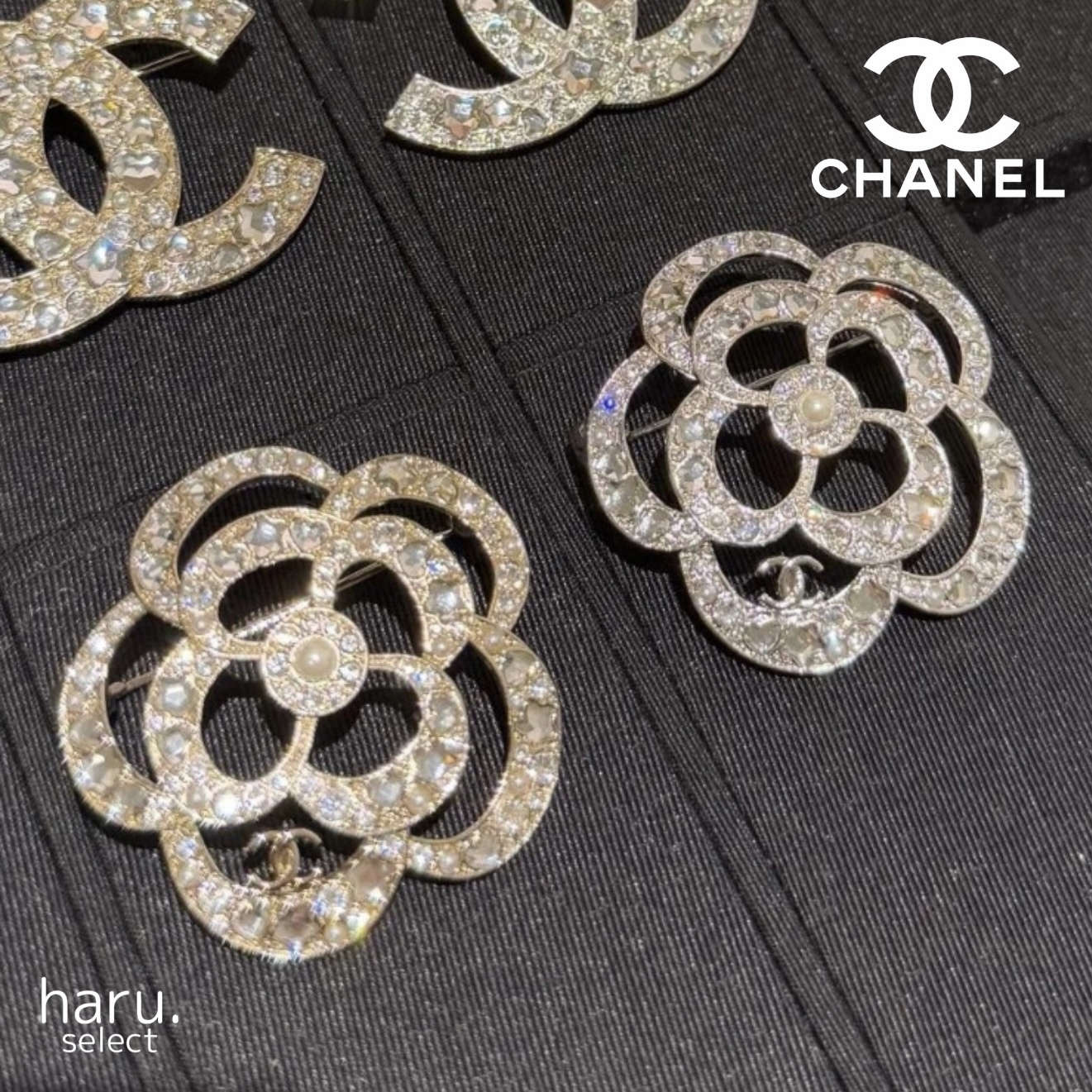 高級感♡華やかでエレガント【CHANEL】カメリア ブローチ