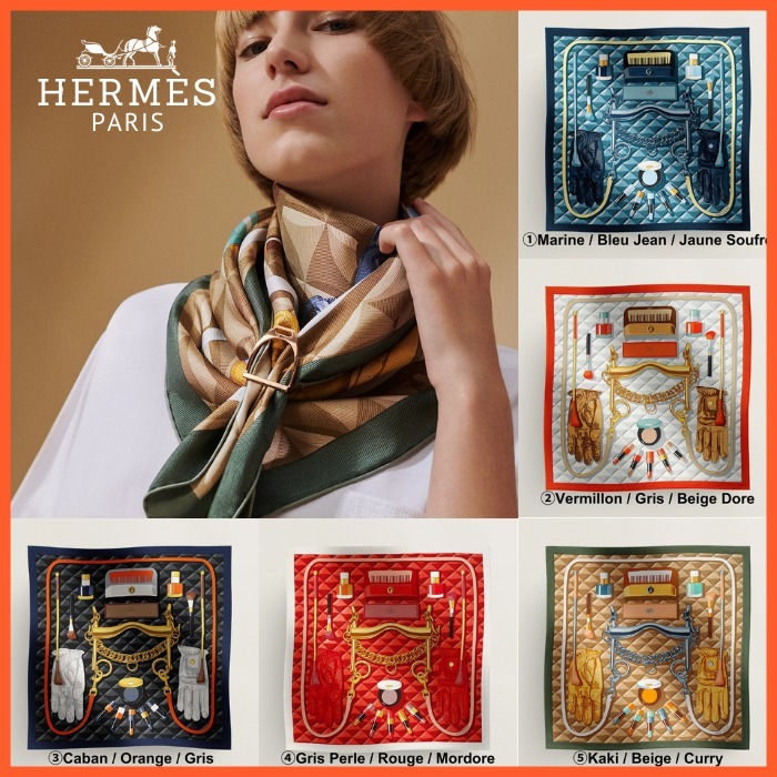 【洗練されたデザイン】HERMES 上品 カレ90《ボテ・コンポゼ》