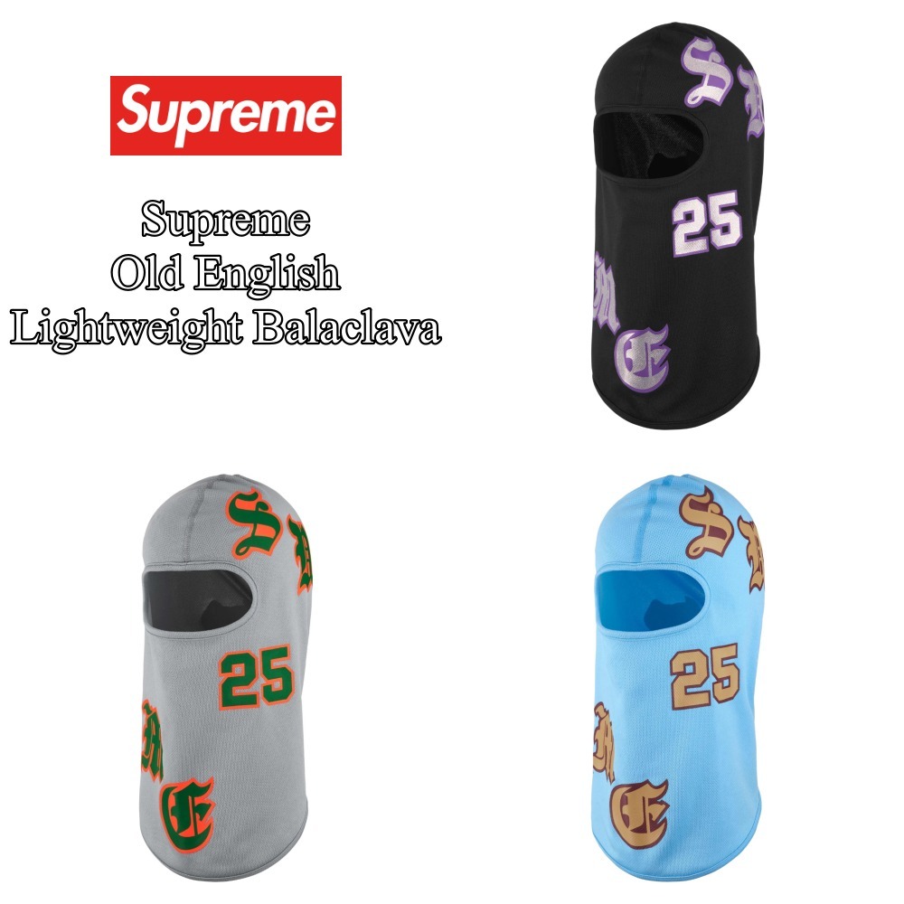 【Supreme】Old English Lightweight Balaclava★25SS★