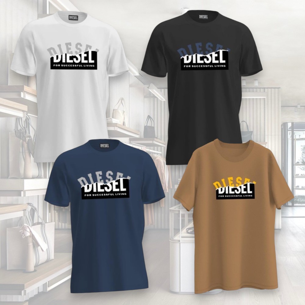 直営店☆DIESEL☆ T-DIEGO NEW SUPERCUTY 半袖Tシャツ/ 4カラー