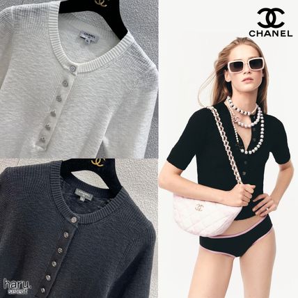 CHANEL ホワイトニットチュニック CHANEL - CHANEL シャネル レディース ココビーチ ニット