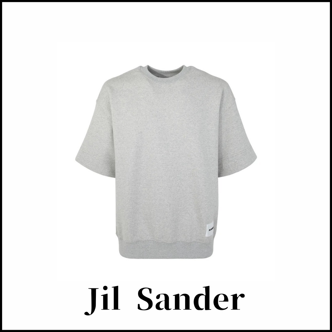 【Jil Sander】ロゴパッチ ショートスリーブ Tシャツ グレー