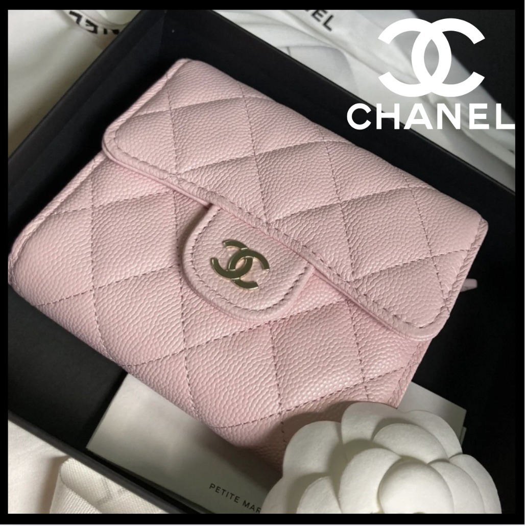 【可愛い♪】CHANEL クラシック スモール フラップ ウォレット