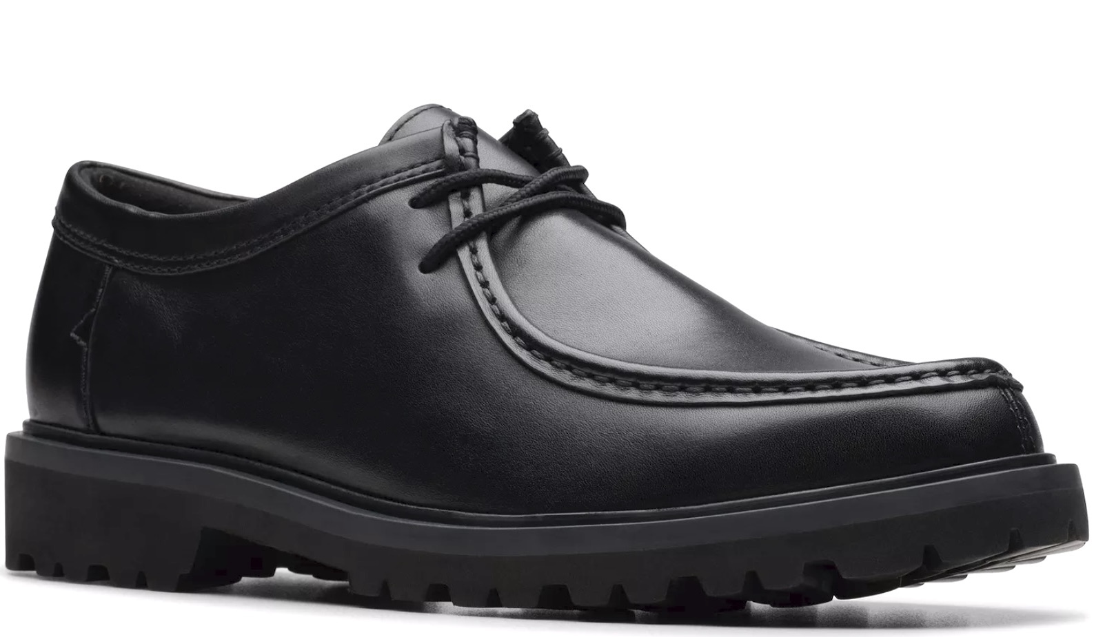 CLARKS ビジネス レザー 軽量 スニーカー スーツ ブラック