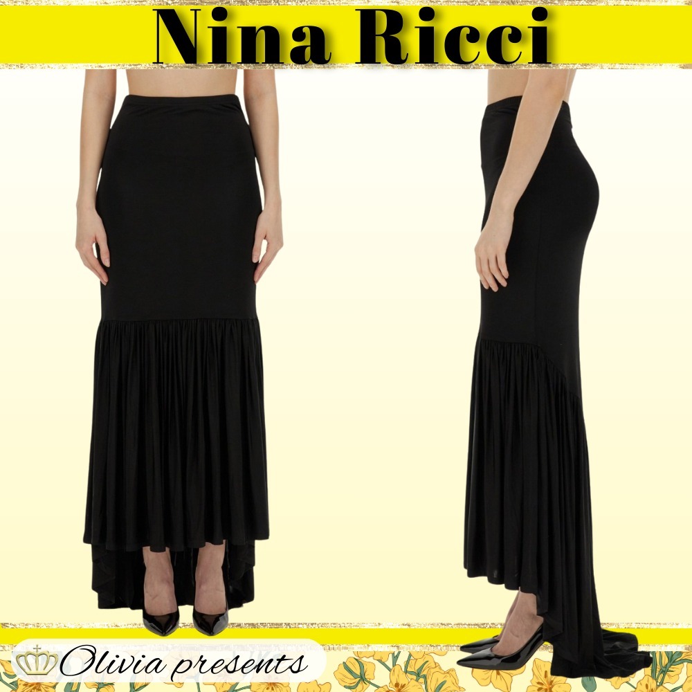 Nina Ricci>>ジャージー マキシスカート