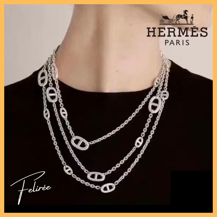 《希少☆》HERMES ファランドール ロング ネックレス