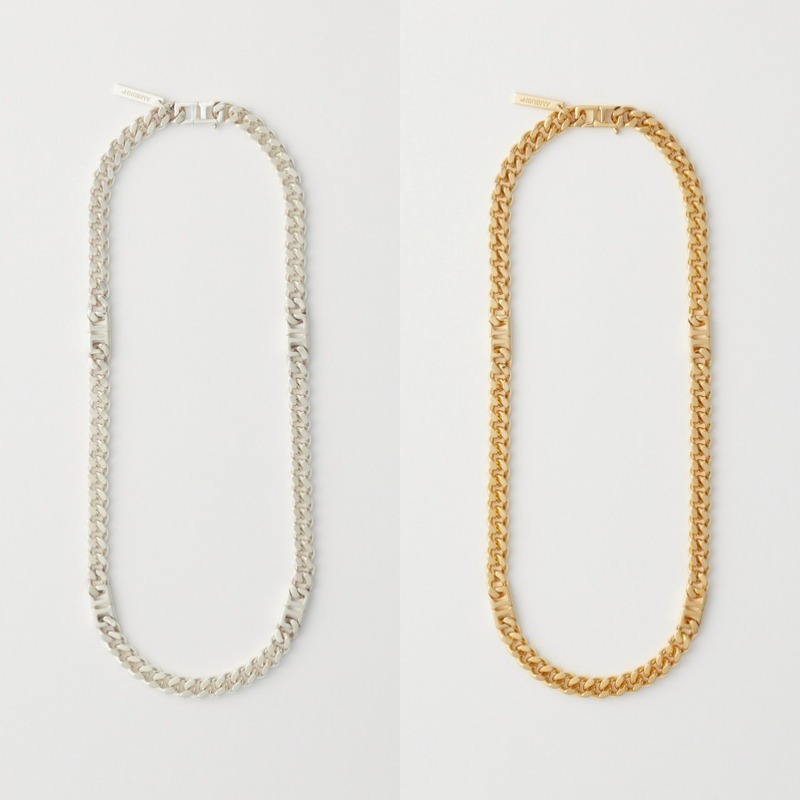 【AMBUSH】MONOGRAM LINK CHAIN NECKLACE Ｌ 2色展開 要在庫確認