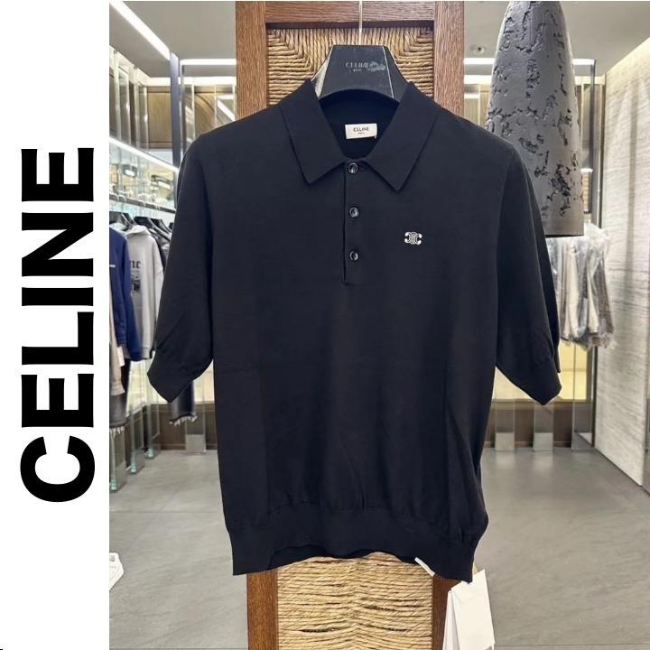 《CELINE》国内発送 セリーヌ トリオンフ ポロシャツ