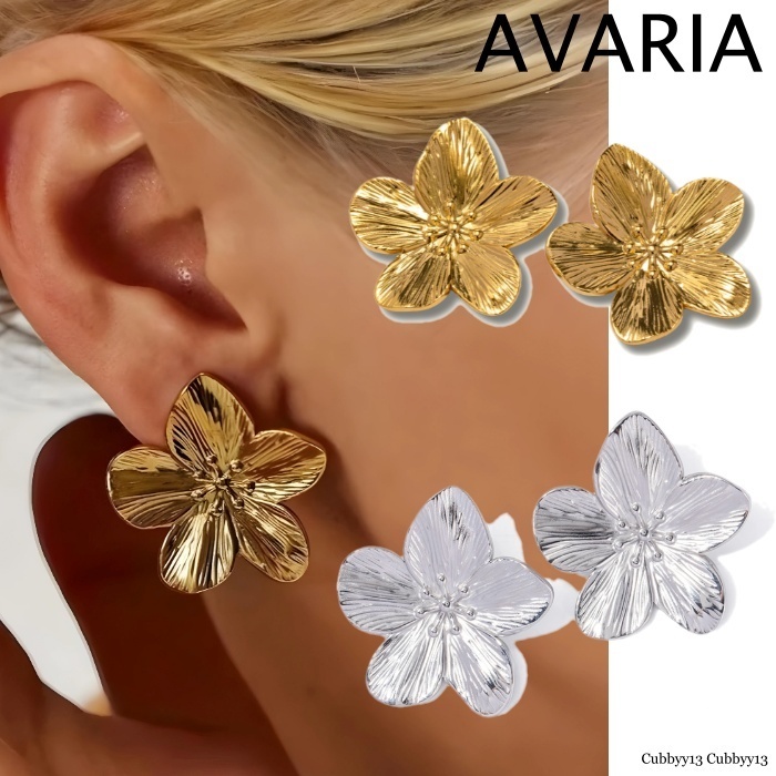 【話題:水中OK:色あせなし:左右セット】AVARIA Allysaピアス