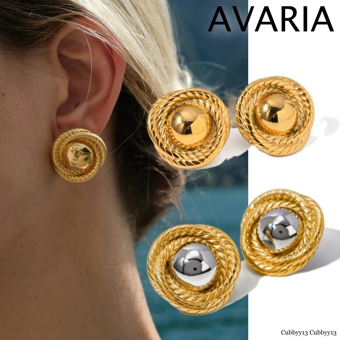 【話題:水中OK色あせなし左右セット】AVARIA Ariadneピアス