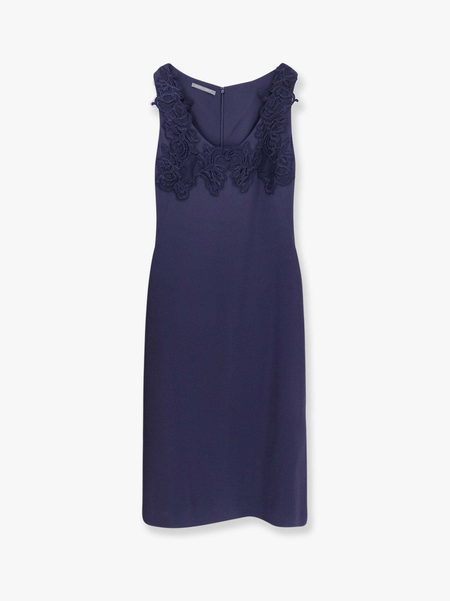ワンピース A FERRETTI Dress with lace profile Blu