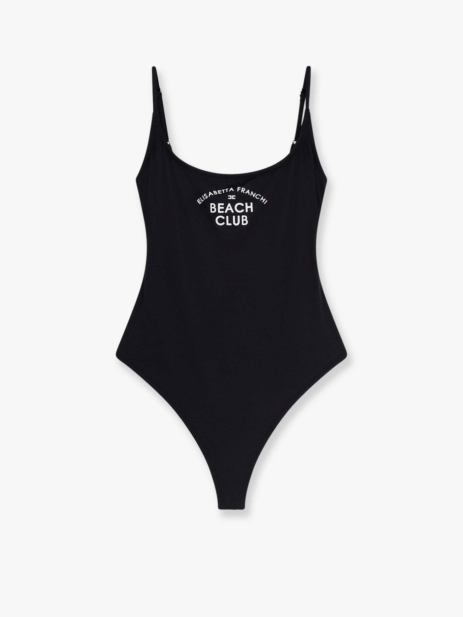 ワンピース水着 ELISABETTA FRANCHI One-piece swimsuit with Logo print Nero