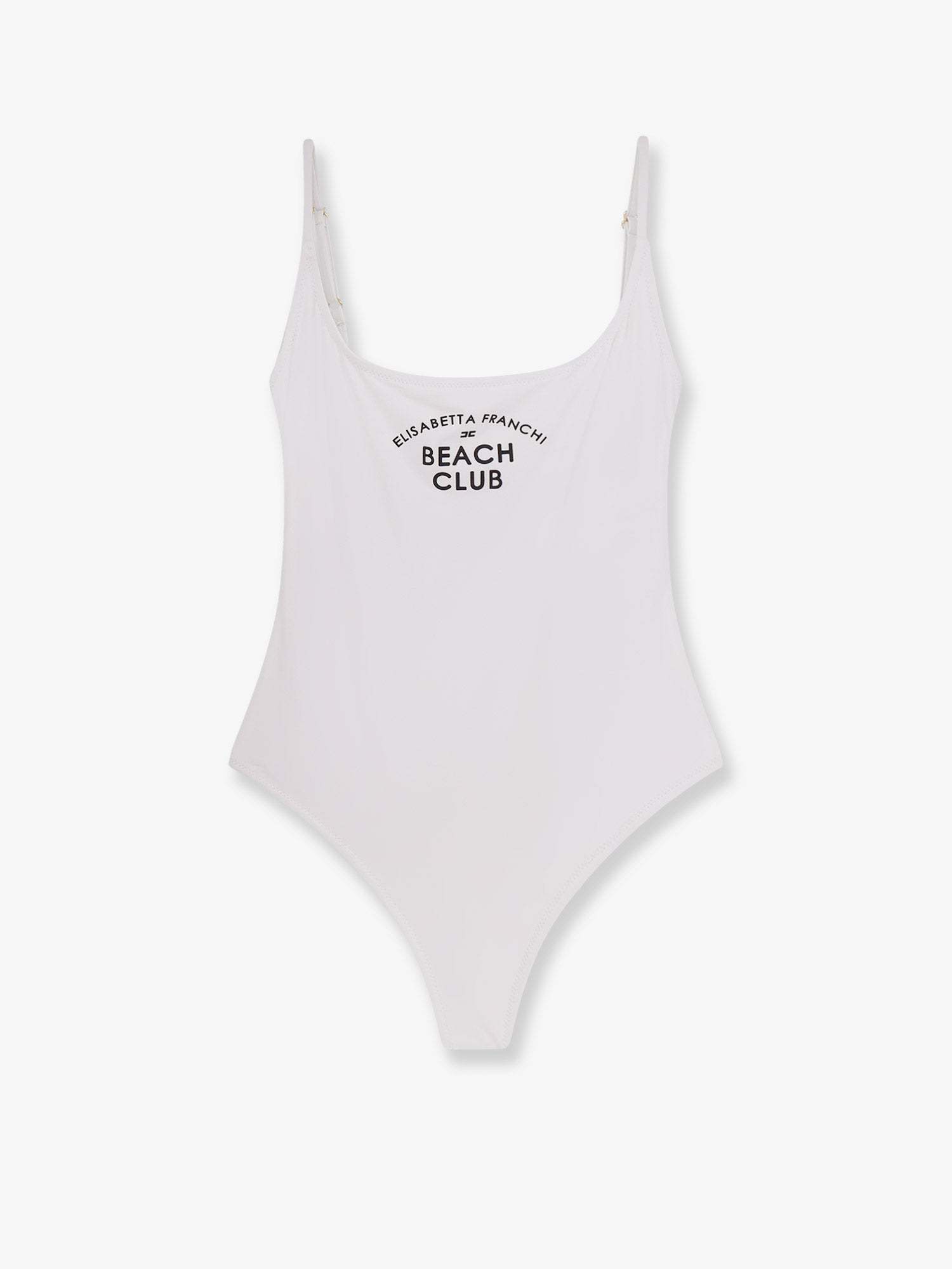 ワンピース水着 ELISABETTA FRANCHI One-piece swimsuit with Logo print Avorio