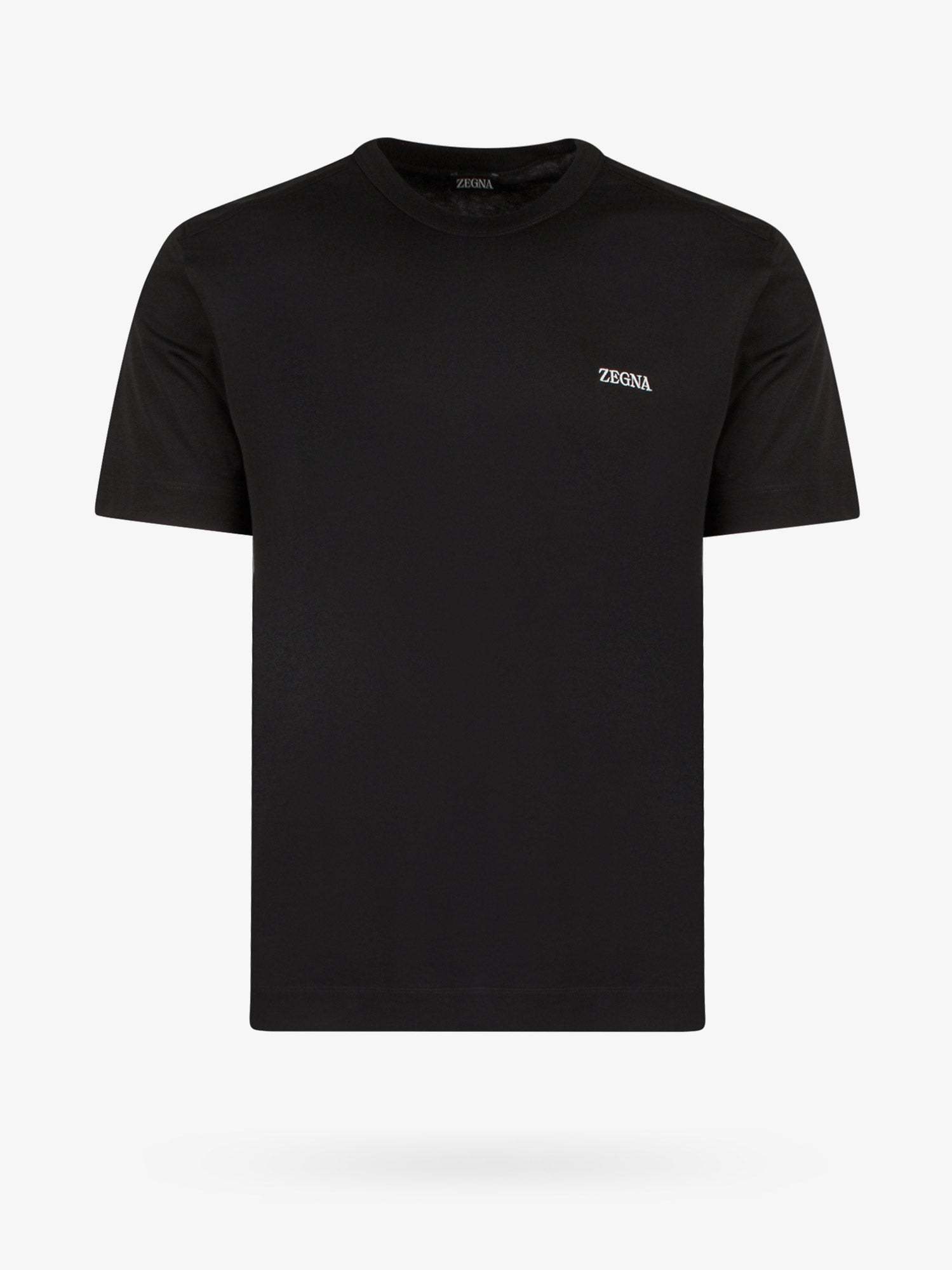 Tシャツ・カットソー ZEGNA Basic t-shirt with logo embroidery Blu