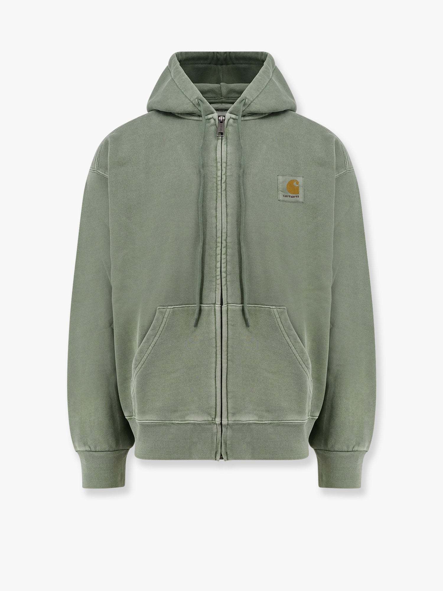 スウェット・トレーナー CARHARTT WIP Nelson cotton sweatshirt with logo patch Verde
