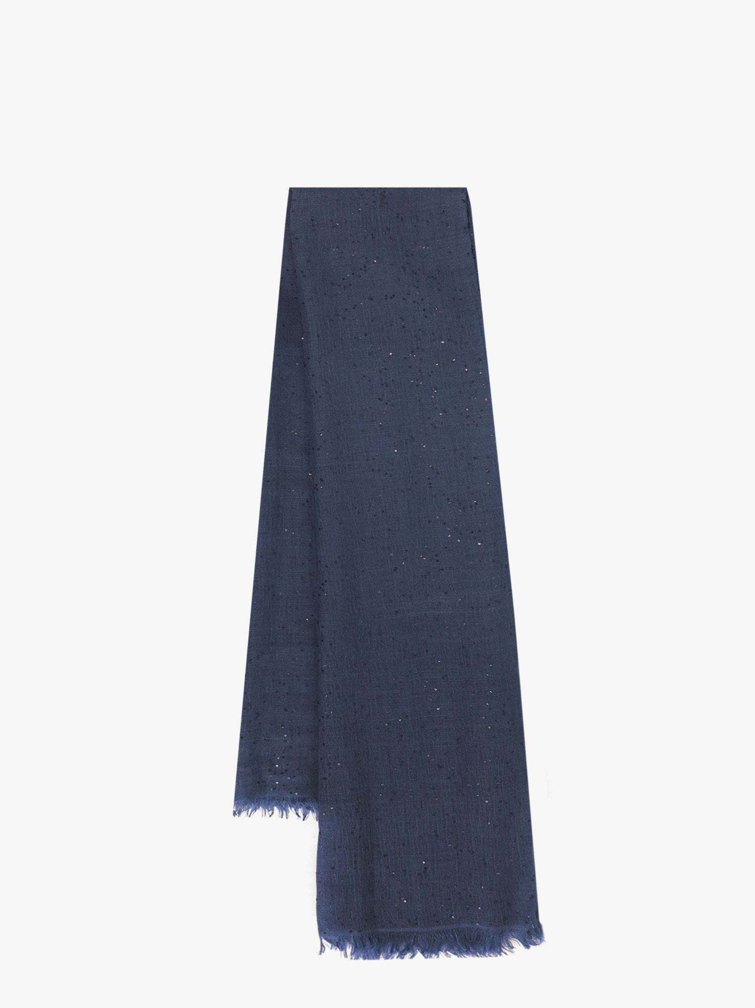 スカーフ BRUNELLO CUCINELLI Cashmere and silk scarf Blu