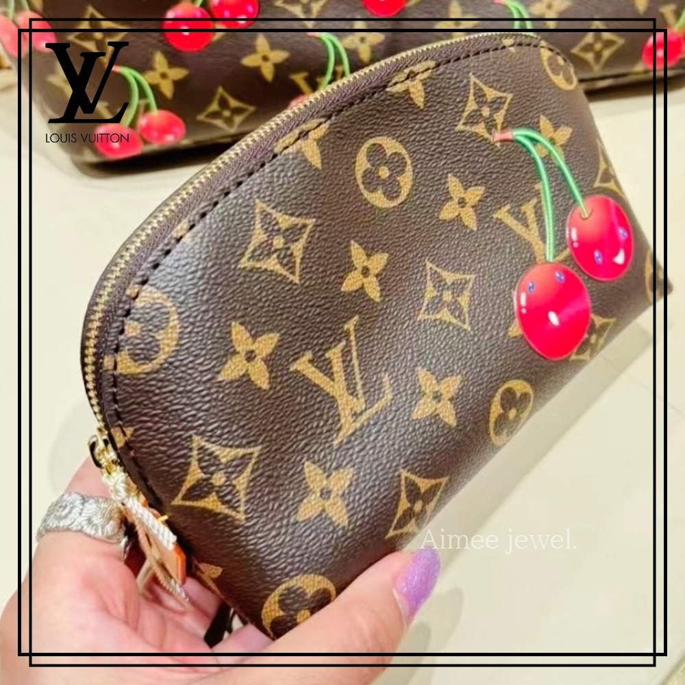 *村上隆コラボ【Louis Vuitton】LVxTM コスメポーチ PM チェリー