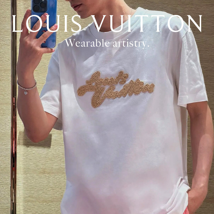 *人気爆発★注目の2色展開*【LOUIS VUITTON】ロゴTシャツ