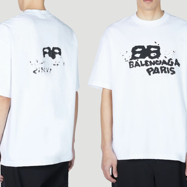“BALENCIAGA” BBロゴTシャツ White