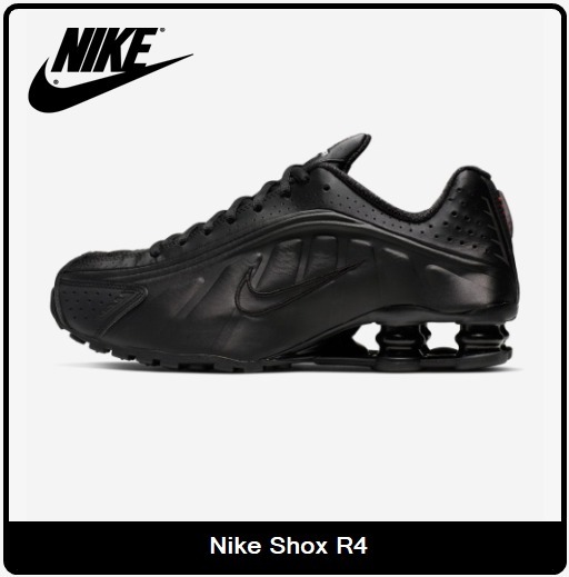 【Nike】 Nike Shox R4‐BLACK