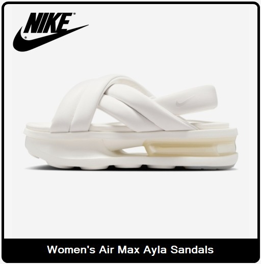 【Nike】Women's Air Max Ayla Sandals‐WHITE