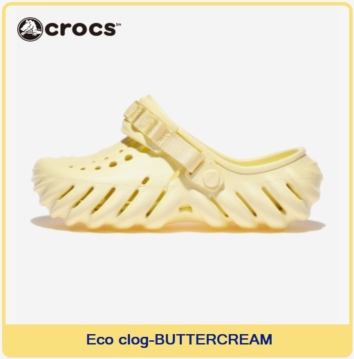 【CROCS】 Eco clog‐BUTTERCREAM