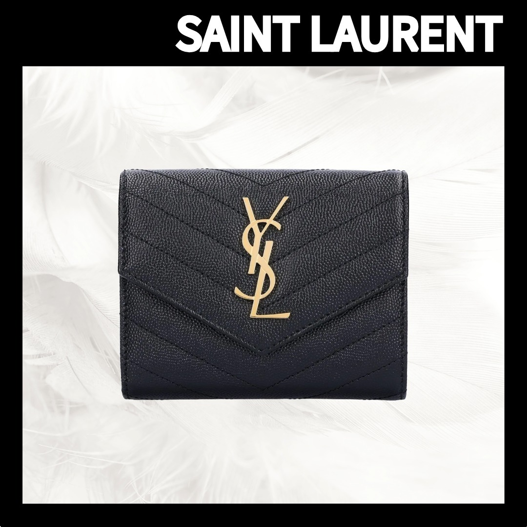 【SAINT LAURENT】Compact Monogram Quilting Wallet/送料込み