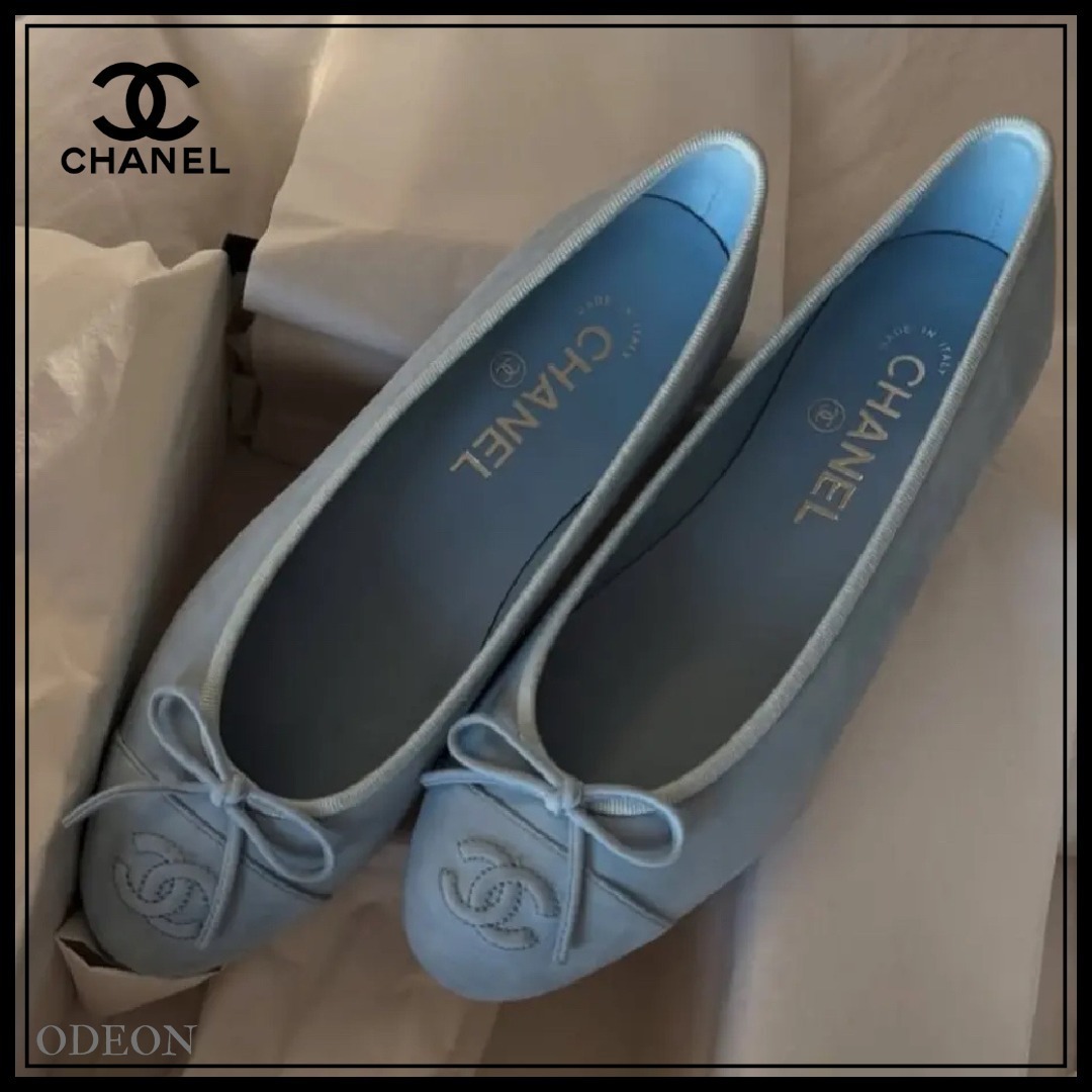 *春先を彩る*【CHANEL】バレリーナシューズ CCロゴ