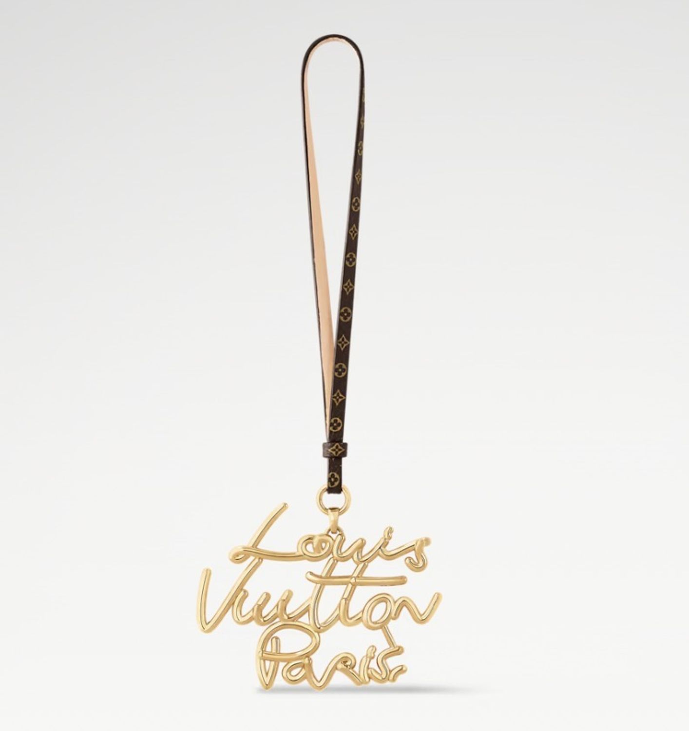 《ギフトに》ルイヴィトン LV レターリング バッグチャーム