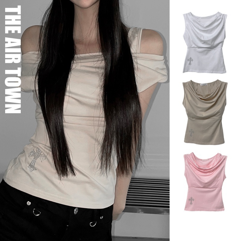 【THEAIRTOWN】 hotpix drape top ♥3color