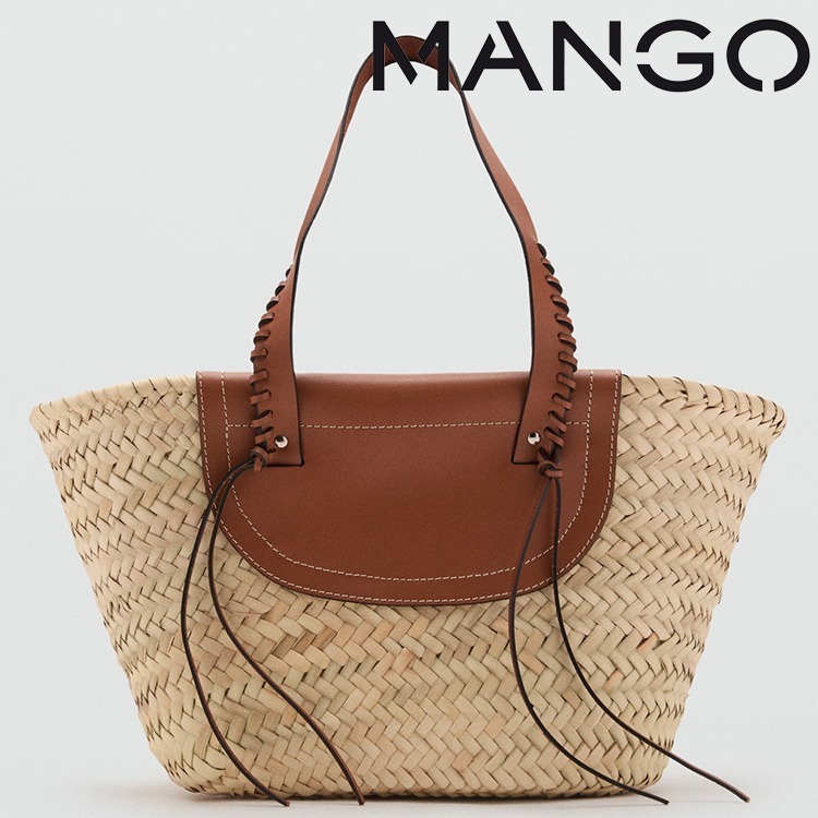 【MANGO】日本未入荷★カゴバック★天然素材 バスケットバッグ