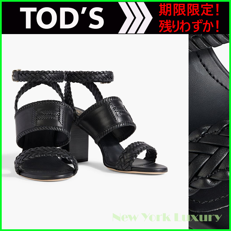 TOD'S★素敵！編み込みレザーサンダル