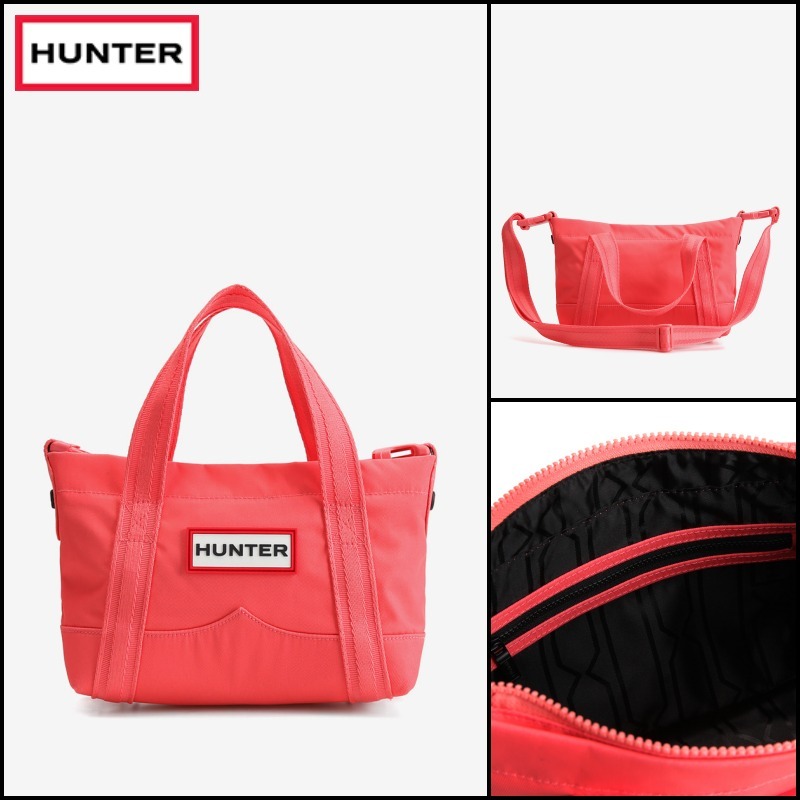 HUNT☆Nylon Mini Topclip Tote - Festi Coral
