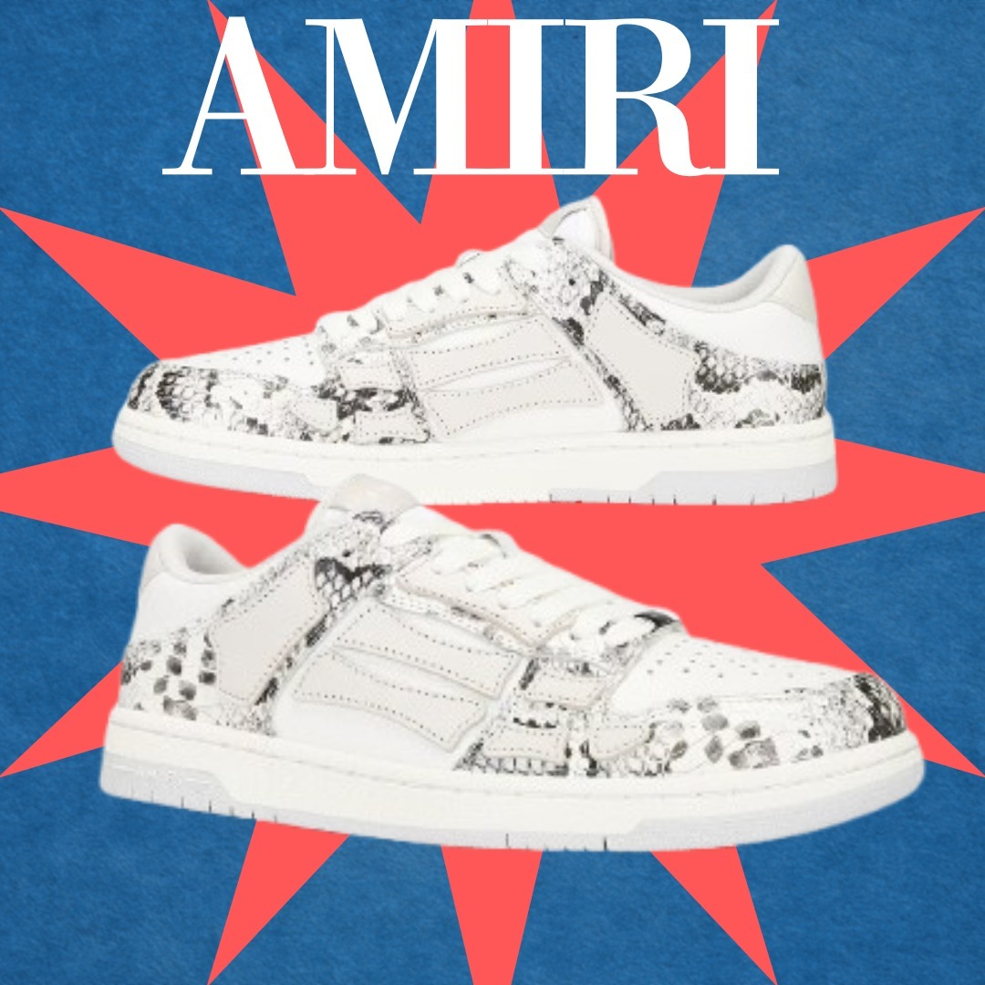 AMIRI スネークスケルトントップロースニーカー