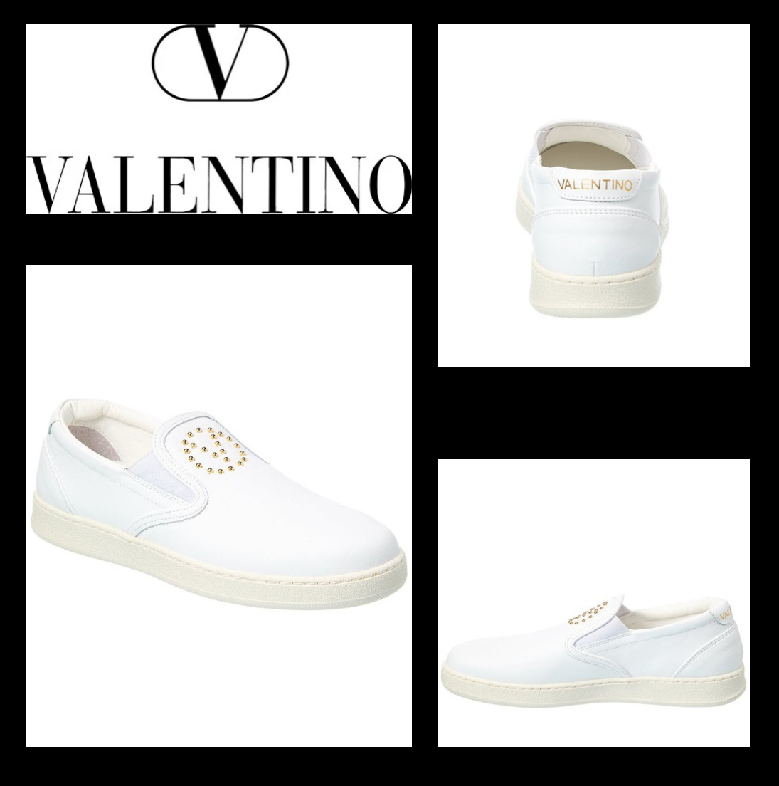 【Valentino】期間限定セール中！レザー スリッポンスニーカー