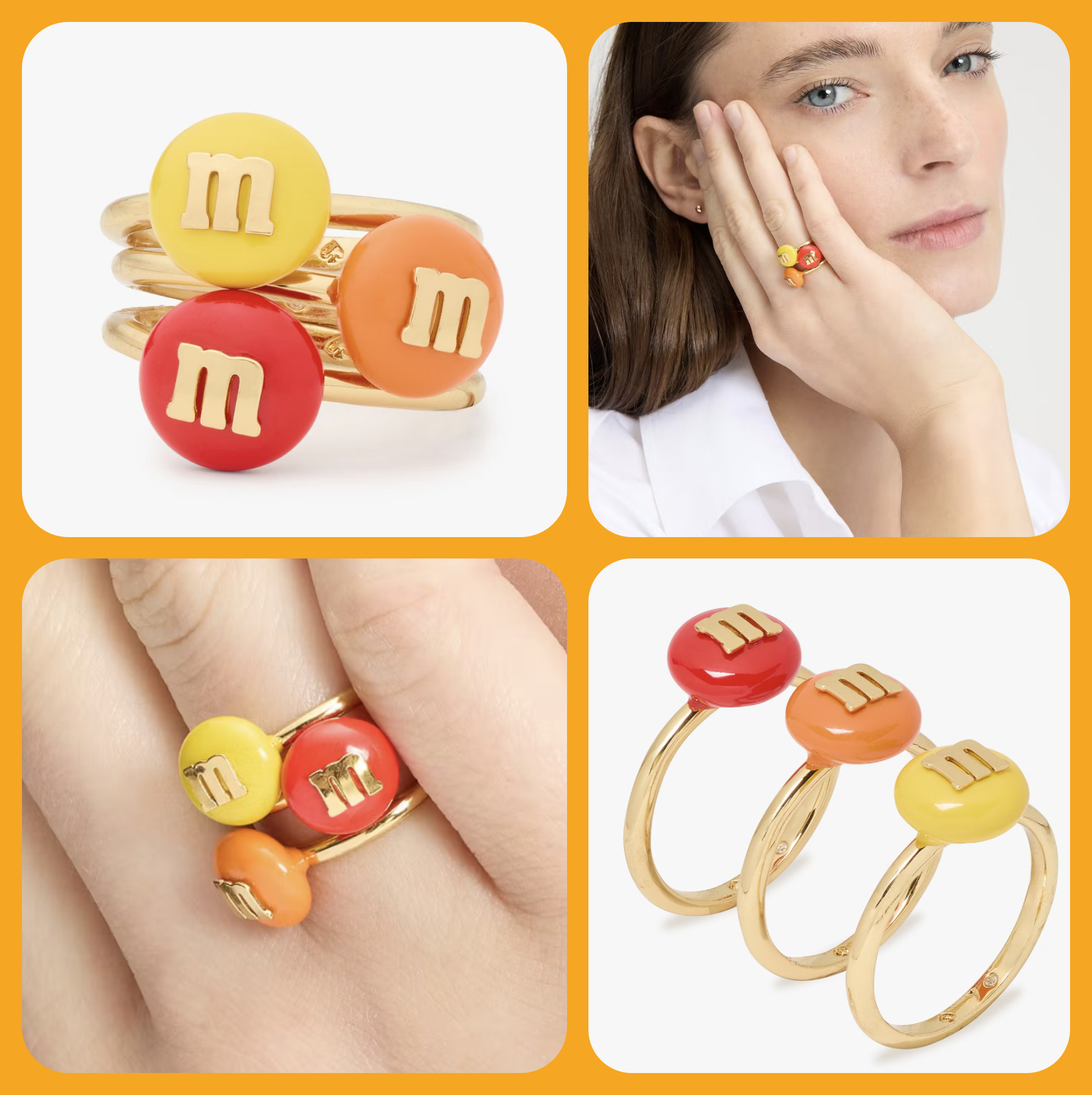 指輪・リング kate spade new york x M&M's Stacking Ring Set