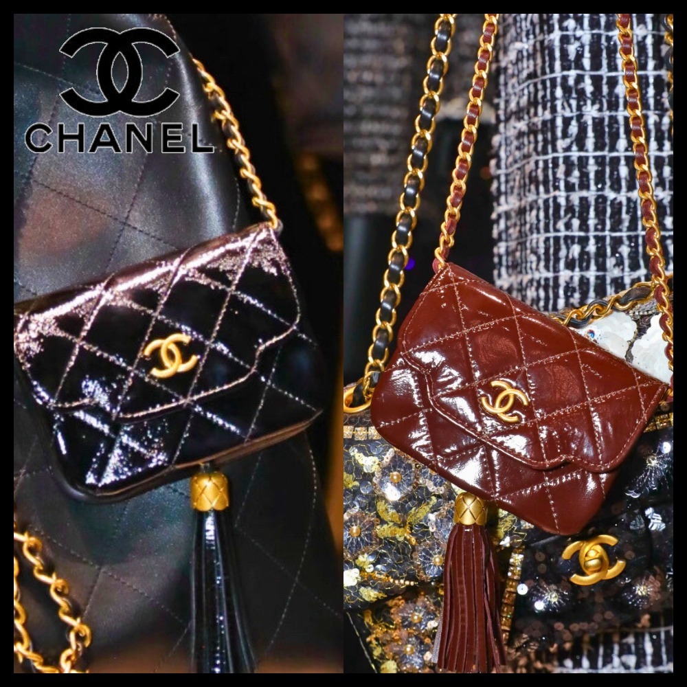 【存在感ばつぐん☆輝くロゴ】CHANEL スモールチェーンクラッチ