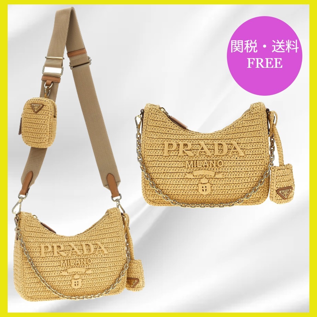 PRADA プラダ バンドリエラ クロシェショルダーバッグ
