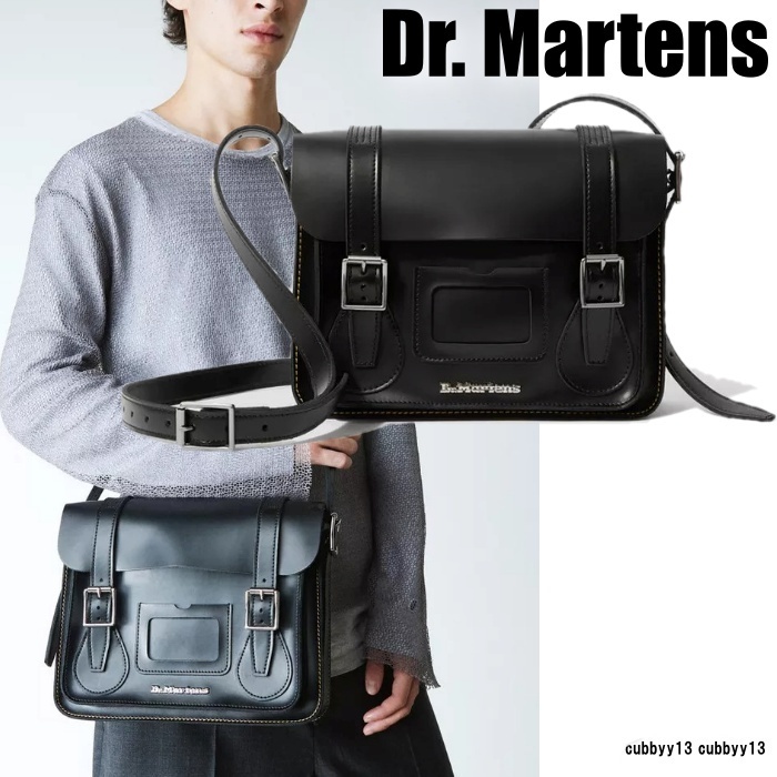 【メンズ】Dr. Martens 11 inch Leather Messenger バッグ