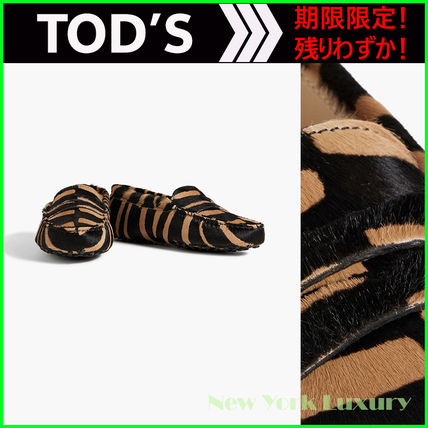 VIP買付★TOD'S カーフヘア バケットバッグ ゼブラプリント Woman ブラウン トッズ Di バッグ フォリオ レザー ショッピング