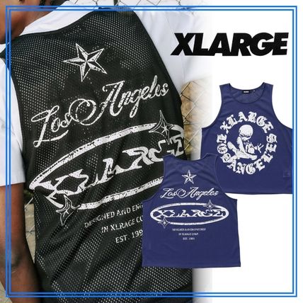 XLARGE 前後グラフィック メッシュ タンクトップ 重ね着にも◎ X-Large(エクストララージ) タンクトップ(メンズ) - 海外通販のBUYMA