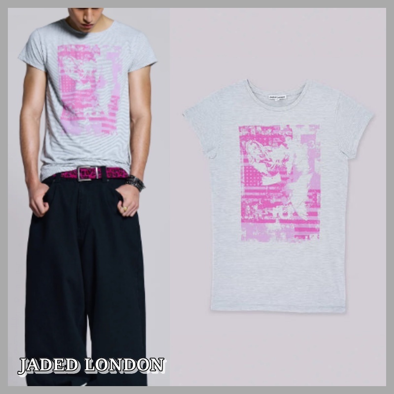 【JADED LONDON】Tour Stripe T-Shirt Tシャツ 関税・送料込み